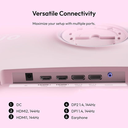 Pixio PX248 Wave 24 inch 200Hz Refresh Rate FHD 1080p Resolution Fast IPS Panel 1ms GTG Response Time Adaptive Sync Gaming Monitor with Adaptive Sync