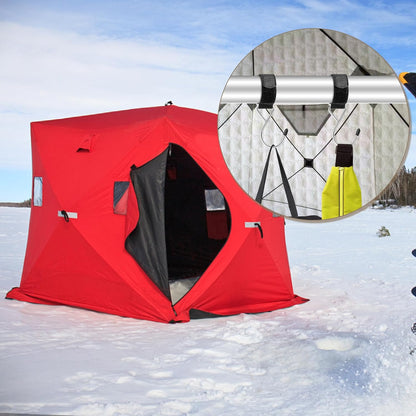 RunNico 14Pcs Ice Fishing Shelter Coat Hooks-Heavy Duty Ice Fishing Shelters Accessory for Ice Fishing Tent Outdoor Camping Hunting