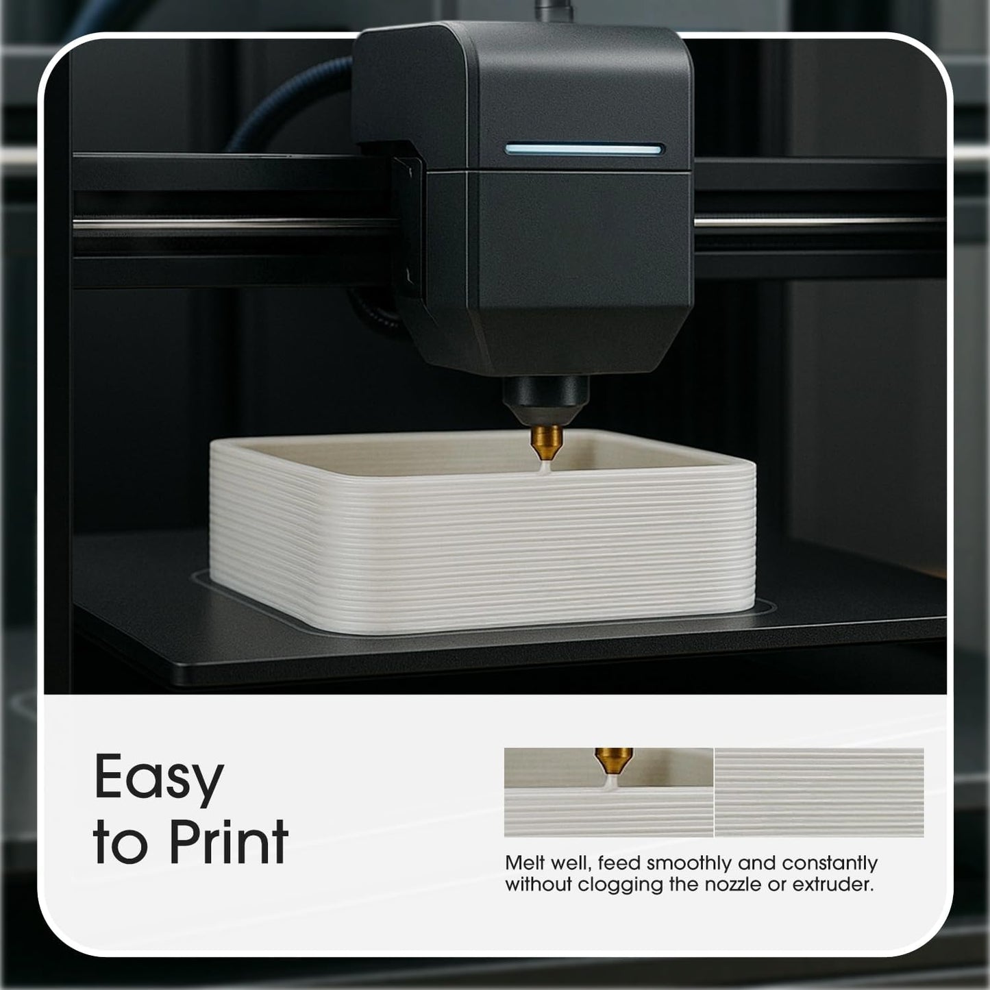 eSUN PLA Plus Filament 1.75mm, PLA Pro PLA+ 3D Printer Filament, Dimensional Accuracy +/- 0.03mm, 2.2 LBS (1KG) Spool 3D Printing Consumables for Most FDM 3D Printers, Black