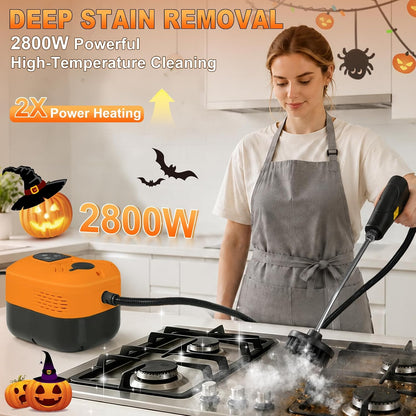 15-IN-1 Steam Cleaner Handheld6 Level Powerful Steam-2800W Powerful Motor