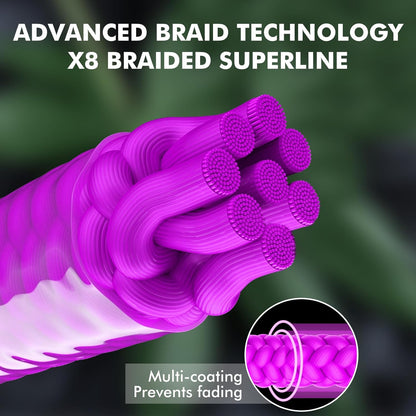 TRUSCEND X8 Braided Fishing Line, Durable and Valuable Braid PE Line for Professionals, More Thinner More Smoother Performance for Casting Well, Must-Have Freshwater Fishing Gear, Fishing Gift for Men