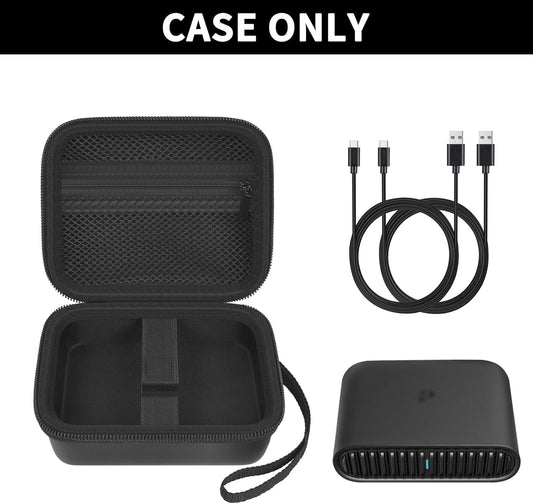 Grapsa Case Compatible with TP-Link Ultra-Portable Wi-Fi 6 AX1500 AX3000 Travel Router, Storage Holder for TL-WR1502X/ WR3002X WiFi Hotspot for Traveling, Ethernet Cable Network Adapter (Box Only) - PuriLite