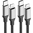 Purilite Select USB-C to Lightning Braided Charging Cable (3-Pack)