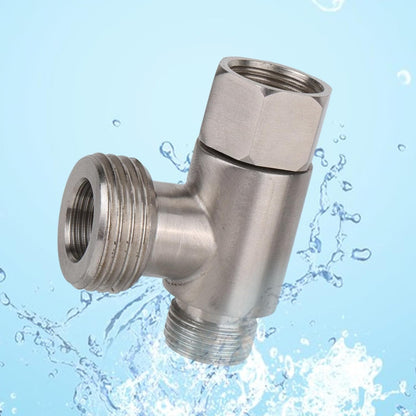 3/8" Bidet T-Valve Adapter, Stainless Steel 3/8" x 1/2" T-Valve with Gasket & PTFE Tape for Toilet Water Tank Connector Replacement Parts Attachments Accessories