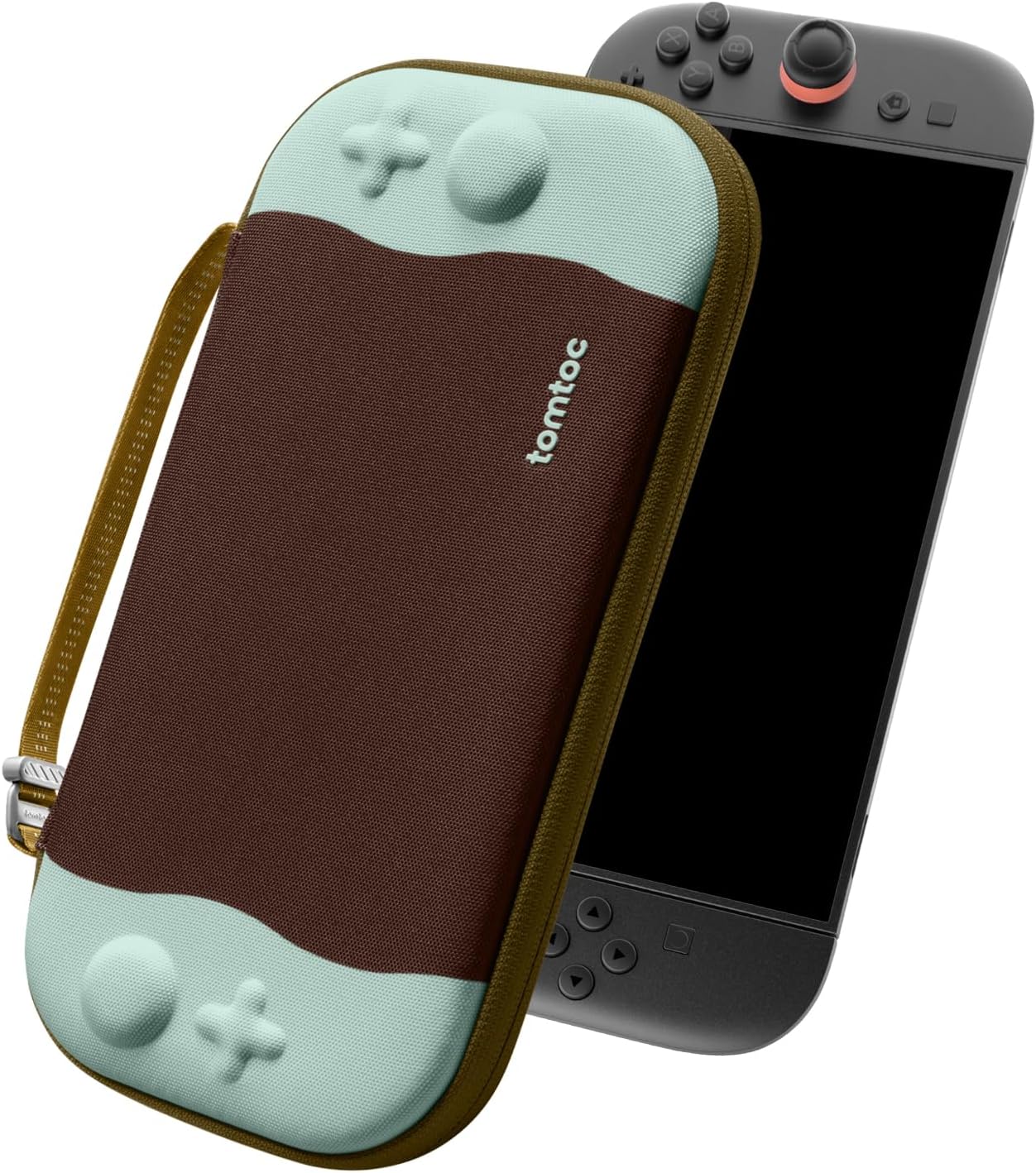 tomtoc Slim Carrying Case for Nintendo Switch 2 Model 2025, Odorless Felt Protective Hard Shell with 12 Game Card Slots, Portable Travel Storage Case with Original Patent and Military Grade Protection
