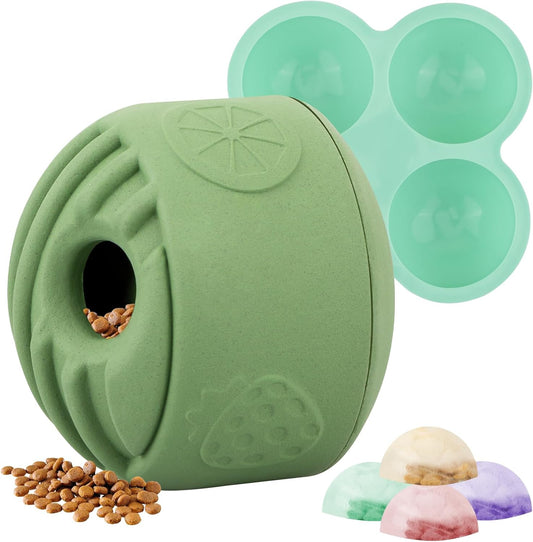 Atdoall Interactive Dog Puzzle Toy, Treat Dispensing Dog Enrichment Toy, Large Chew Toy - Puppy Boredom Relief, Dogs Treat Balls, Sturdy Frozen Treat Toy for Medium and Large Dogs