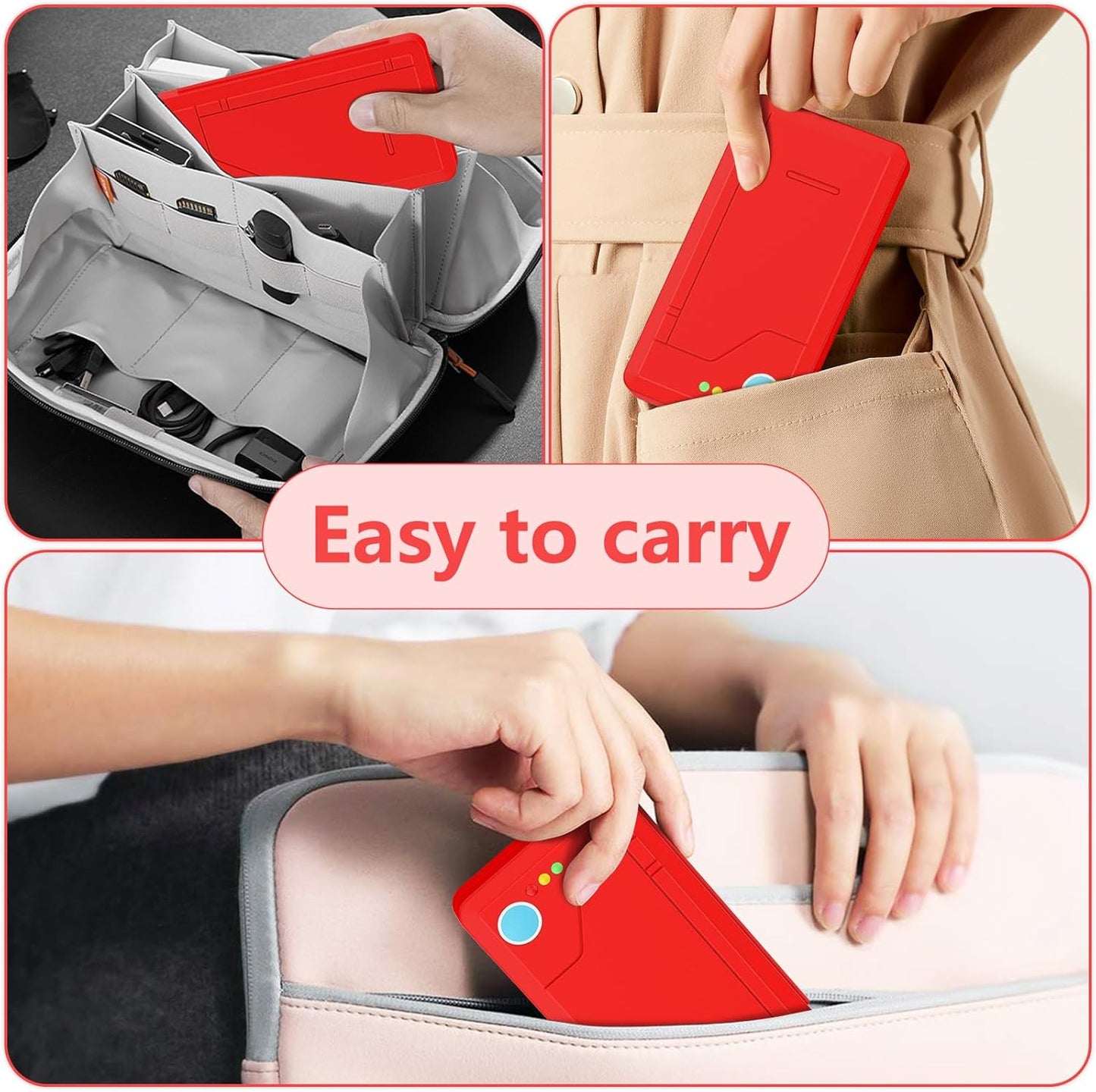 GeeRic 24 Slot Game Card Storage Case Compatible with Switch, Portable Game Card Storage Cartridge with Switch, Games Cartridges & Slot