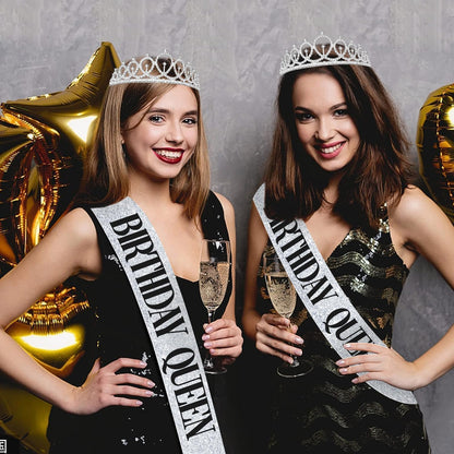 65th Birthday Decorations for Women, Including 65th Birthday Sash and Crown, Cake Topper and Candles, Number Balloons Rose Gold, 65 Year Old Gifts for Women