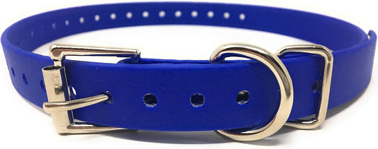 Sparky PetCo Compatible 3/4" Waterproof Biothane Replacement Roller Buckle Dog Collar E Collar Garmin SportDogs (Blue)