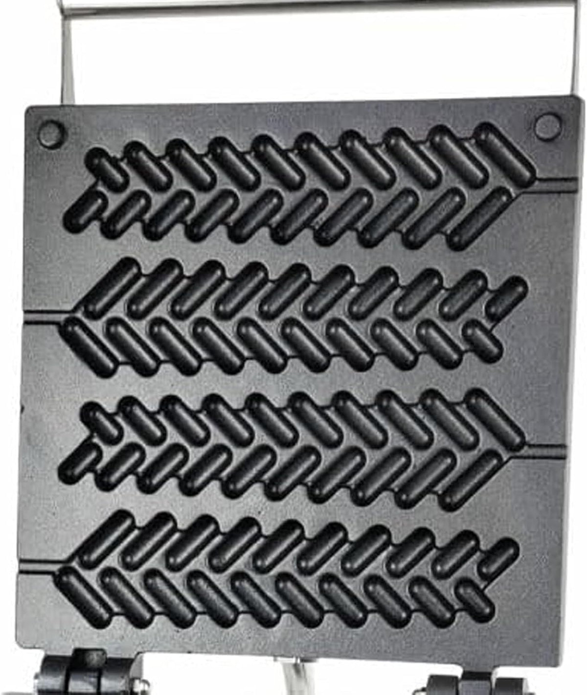 Waffle Stick Maker | 4 Waffle Iron-235 * 55mm | 1750w Waffle Making Machine | Commercial Electric Heating Wheat Ear Machine,Timing/Cool Touch Handle,Small Kitchen Appliances,Black