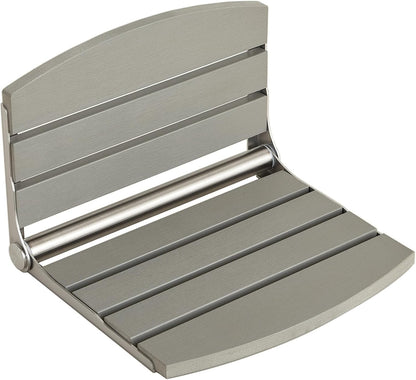 17.5" Folding Shower Seat Wall Mounted,Foldable Shower Bench,Fold Down Shower Seat,Folding Shower Seat Bench,Wall Mount Shower Seat Bench Chair (Grey) | save space