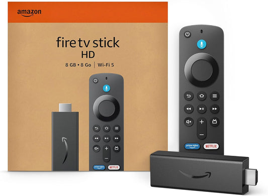 Amazon Fire TV Stick HD (newest model), free and live TV, Alexa Voice Remote, smart home controls, HD streaming - PuriLite