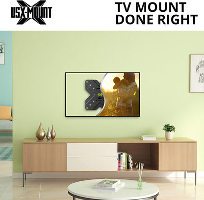 USX MOUNT TV Wall Mount Monitor Mount Bracket with Adjustable Tilt Swivel for 10inch to 26inch LED LCD OLED TVs and Monitors - VESA Size Up to 100x100mm and Weight Capacity Up to 22lbs-XMS002