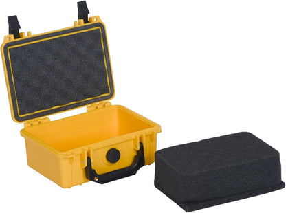 MEIJIA Portable All Weather Waterproof Protective Hard Case,Camera Case with Customizable Fit Foam, Fit use of Drones, Cameras, Equipments, 8.12"x6.56"x3.56" (Black)