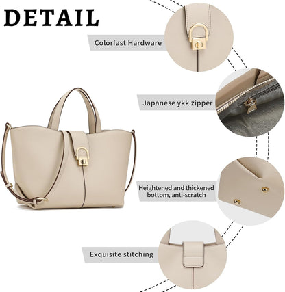 Leather Handbag for Women Tote bag Boho Purses and Handbags with Zipper Crossbody Bag Big shoulder handbag
