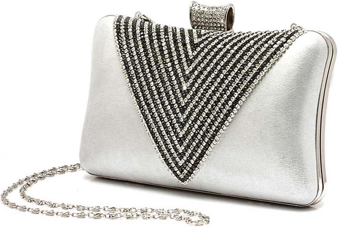 Ankoee Fashion Clutch Bag Wedding Clutches Crystal Elegant Clutch Evening Party Bags Sparkling Purse