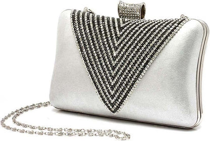 Ankoee Fashion Clutch Bag Wedding Clutches Crystal Elegant Clutch Evening Party Bags Sparkling Purse