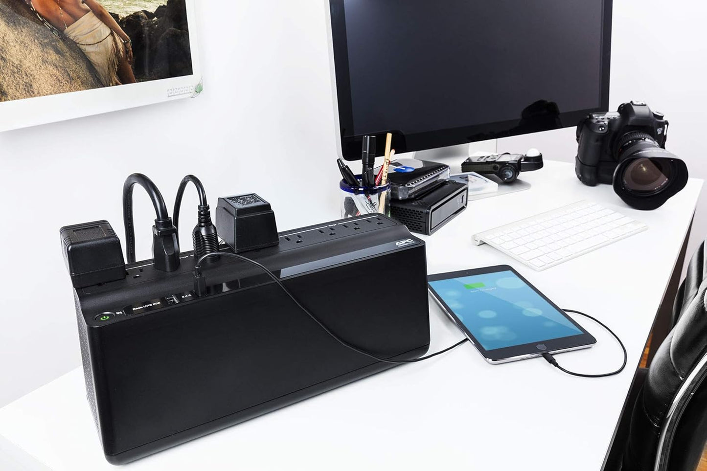 APC 1500VA UPS Battery Backup & Surge Protector, APC UPS Back-UPS Pro (BX1500M)