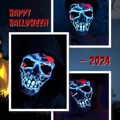 Crethinkaty Halloween Purge Mask Led Light Up Mask
