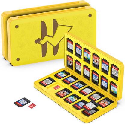 GeeRic 24 Slot Game Card Storage Case Compatible with Switch, Portable Game Card Storage Cartridge with Switch, Games Cartridges & Slot
