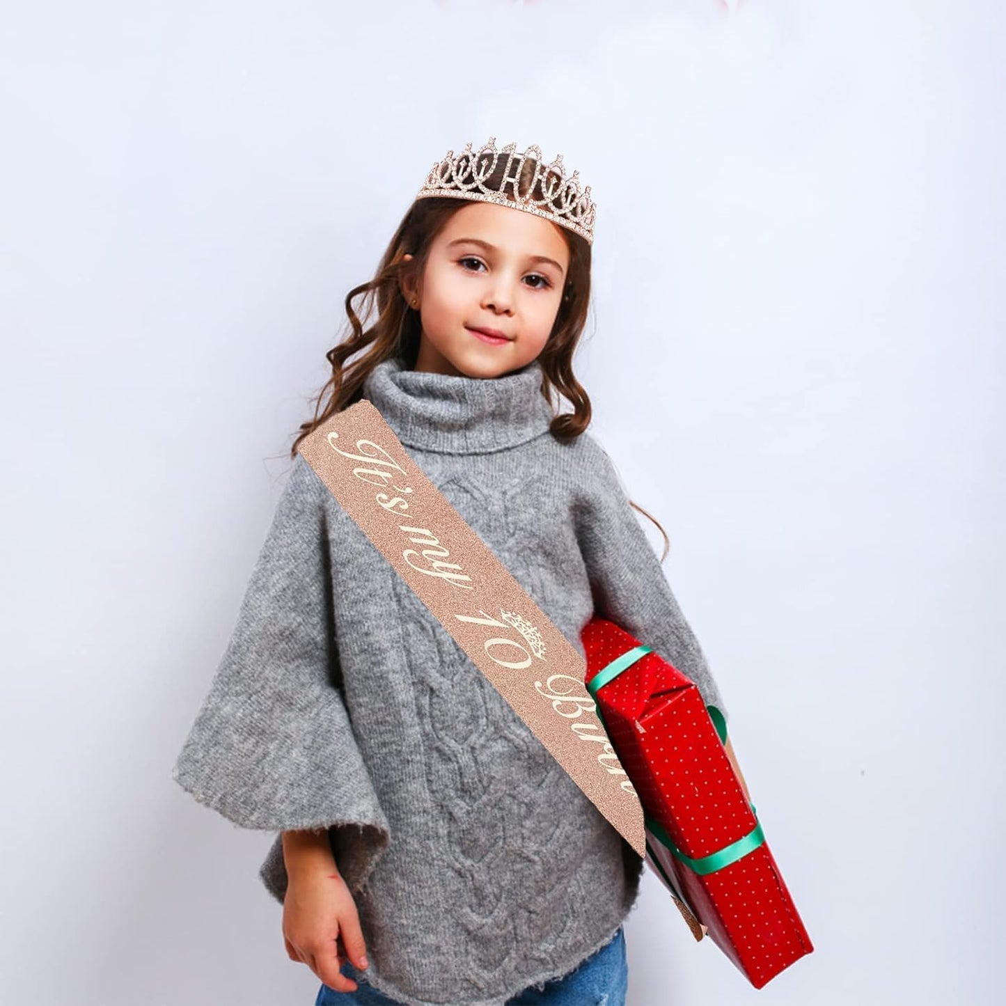 65th Birthday Decorations for Women, Including 65th Birthday Sash and Crown, Cake Topper and Candles, Number Balloons Rose Gold, 65 Year Old Gifts for Women
