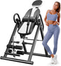 Yoleo Gravity Heavy Duty Inversion Table with Headrest & Adjustable Protective Belt Back Stretcher Machine for Pain Relief Therapy