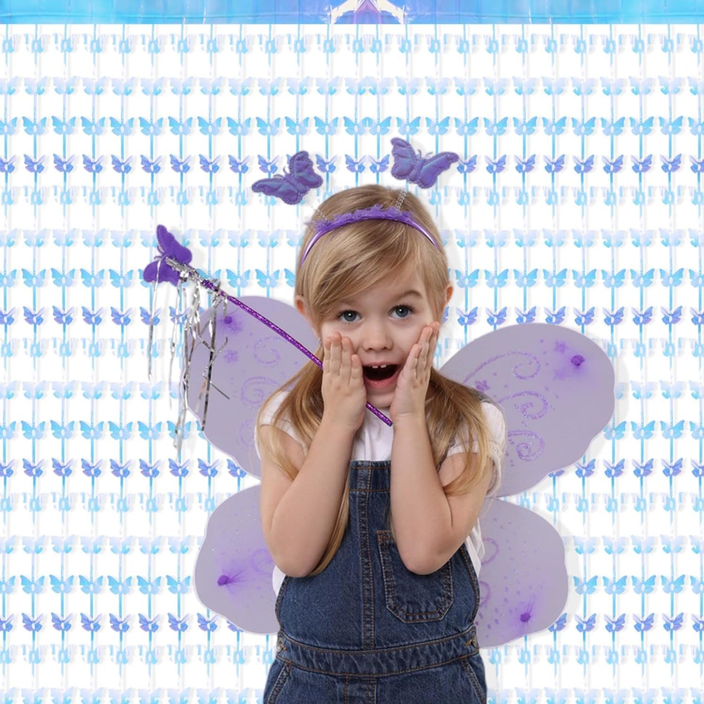 BRAVESHINE Pink Glitter Tinsel Foil Fringe Curtain - 2 Pcs 3.2x8.2 ft Metallic Party Supplies Photo Backdrop for Girl Princess Birthday Unicorn Bachelorette Butterfly Bridal Shower Party Decorations