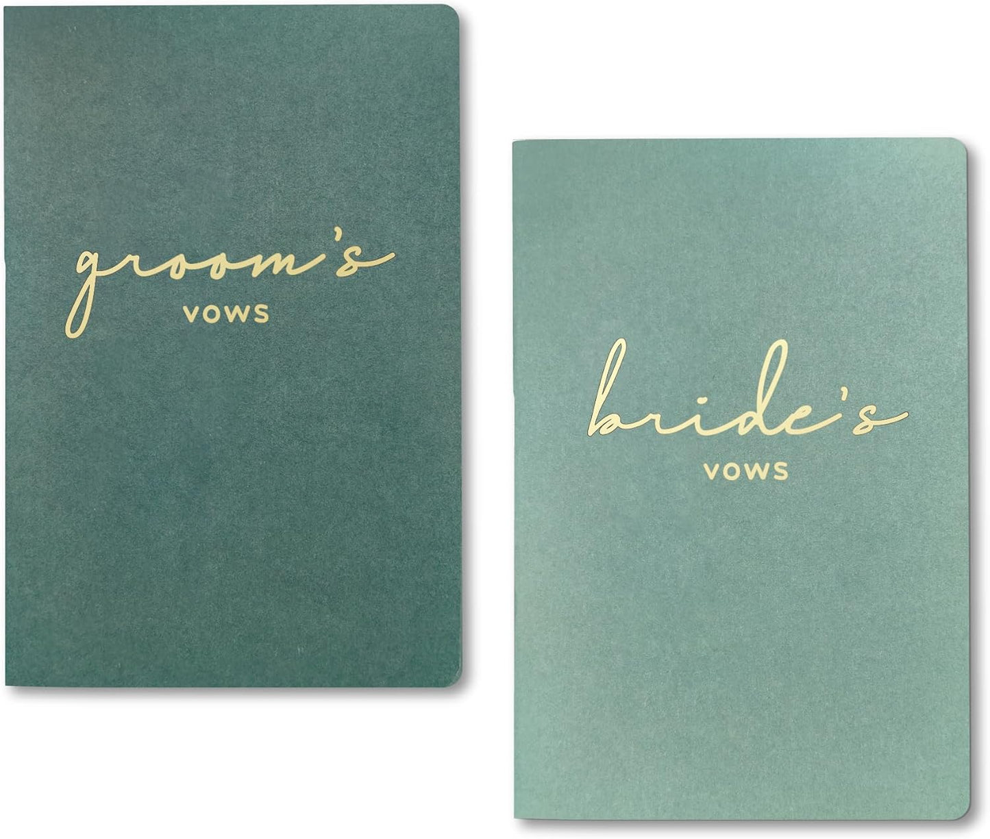 GroomBrideGifts Wedding Vow Book for His and Hers, Soft Touch, Perfectly Sized Bride and Groom Vow Books, Wedding Essentials, Wedding Registry Ideas, His and Hers Gifts