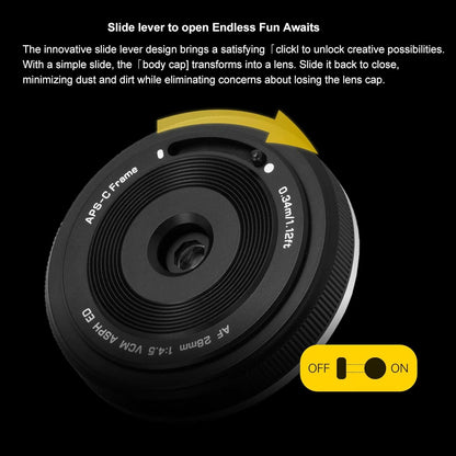 VILTROX 28mm F4.5 XF Pancake APS-C for Fuji XF, Auto Focus Wide Angle Prime Lens for Fujifilm Fuji X-Mount X-Pro2 X-Pro3 X-S10 X-T20 X-T30 XT30II X-T200 X-H2 X-H2S X-T5 X-S20 X-T50 X-M5 X-E2S