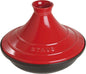 STAUB Cast Iron Tajine - Non Stick, Enamel, Cherry - Made in France