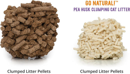 Catit Go Natural Pea Husk Clumping Cat Litter, Tofu, Vanilla 5.6 kg, Dust Free & Lightweight Cat Litter, Easy to Scoop Litiere Pour Chat