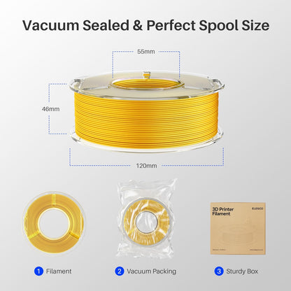 ELEGOO PLA+ Filament 1.75mm Black 4KG, PLA Plus 3D Printer Filament, Dimensional Accuracy +/- 0.02 mm, Tough & High Strength, Fit for Most FDM Printers(1KG/Spool, 2.2 lbs)