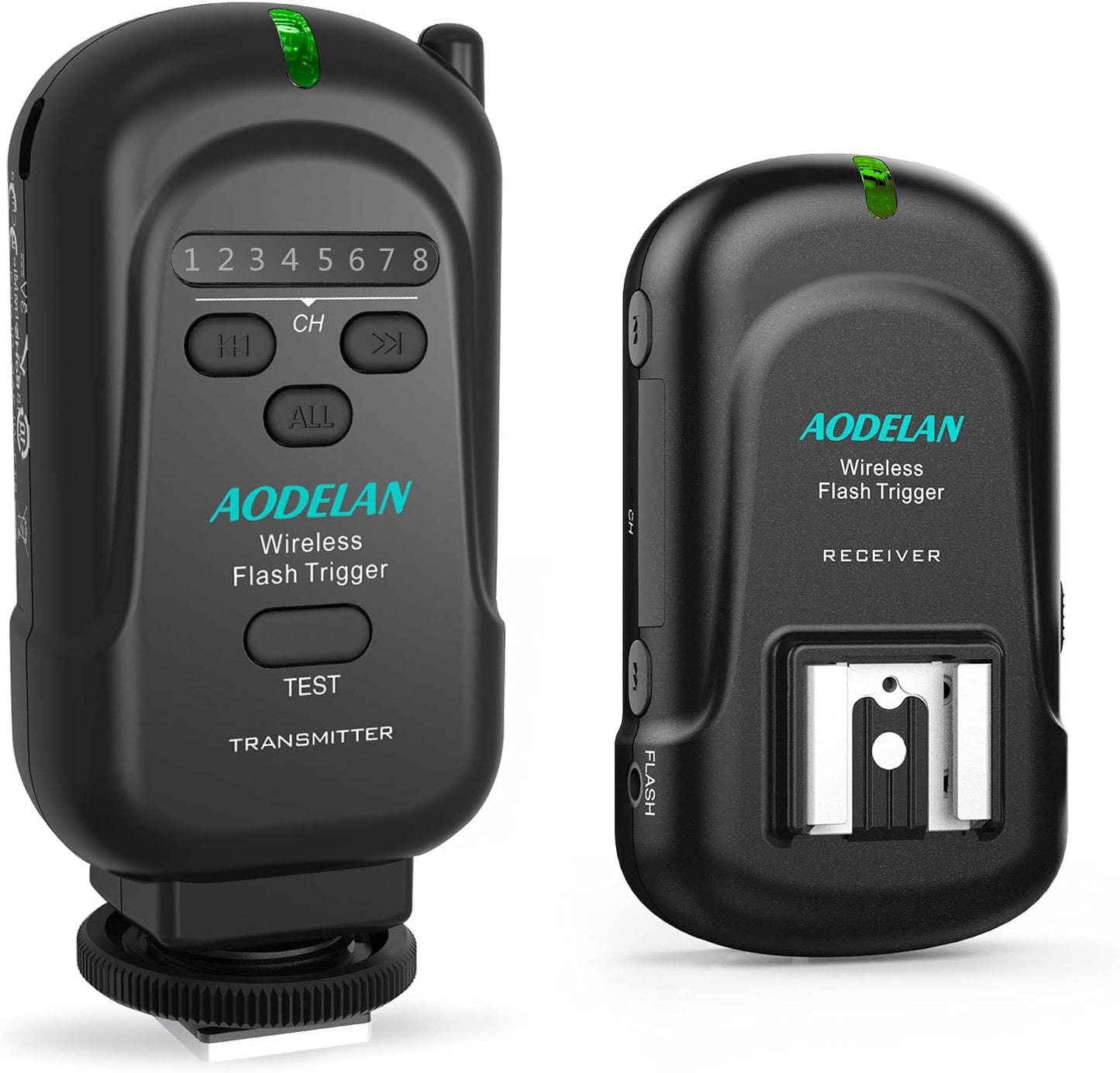 Wireless Flash Trigger 2.4 GHz with Transmitter and Receiver for Canon, for Nikon, for Panasonic, for Olympus, for Fuji, for Pentax, for Samsung,for Sony(Except Sony Flashes) - PuriLite