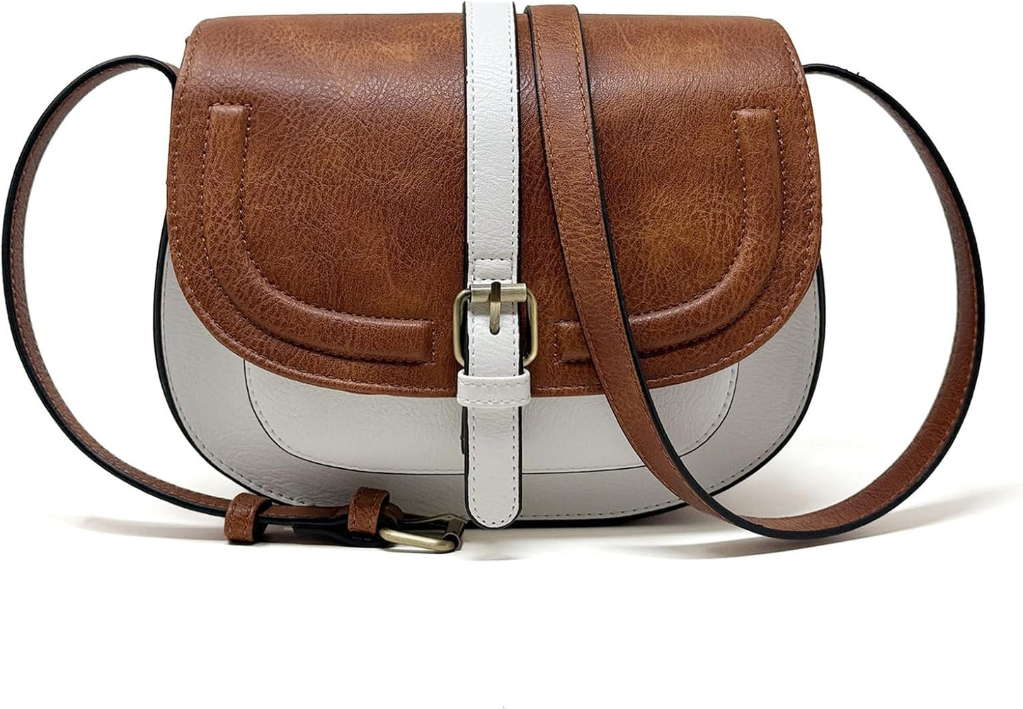 Crossbody Bags for Women Small Over the Shoulder Saddle Purses and Boho Cross body Handbags,Vegan Leather