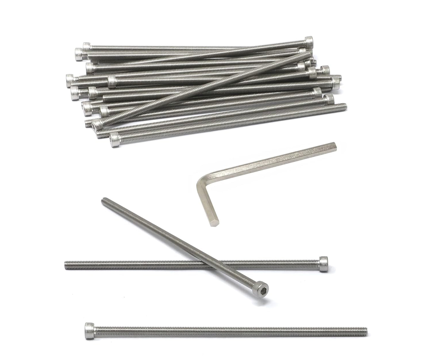 iexcell 25 Pcs M6 x 20mm Thread Pitch 1 mm Stainless Steel 304 Hex Socket Head Cap Screws Bolts Kit