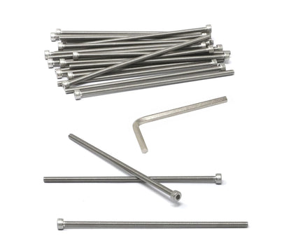 iexcell 25 Pcs M6 x 20mm Thread Pitch 1 mm Stainless Steel 304 Hex Socket Head Cap Screws Bolts Kit