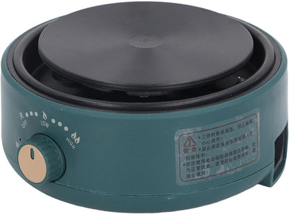 Electric Mini Stove Portable 4 Hot Plate 500W 110V Electric Ceramic Stove for Boiling Water, Making Tea and Coffee (Black)