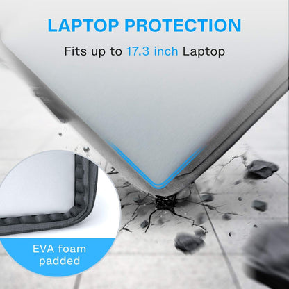 BAGSMART 17.3 Inch Laptop Bag, Expandable Computer Bag Laptop Briefcase Men Women Laptop Shoulder Bag