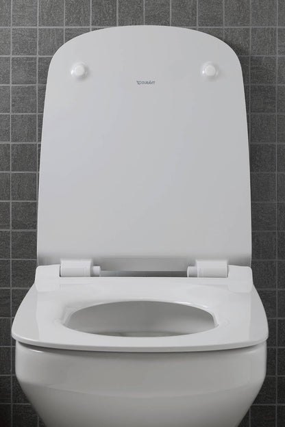 Duravit DuraStyle Toilet Seat & Cover | Elongated Slow-Close Seat with Stainless Steel Hinges