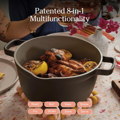 Our Place Perfect Pot - 5.2 L. Nonstick Ceramic Sauce Pan with Lid | Versatile Cookware for Stovetop and Oven | Steam, Bake, Braise, Roast | PTFE and PFOA-Free | Toxin-Free, Easy to Clean | Sage