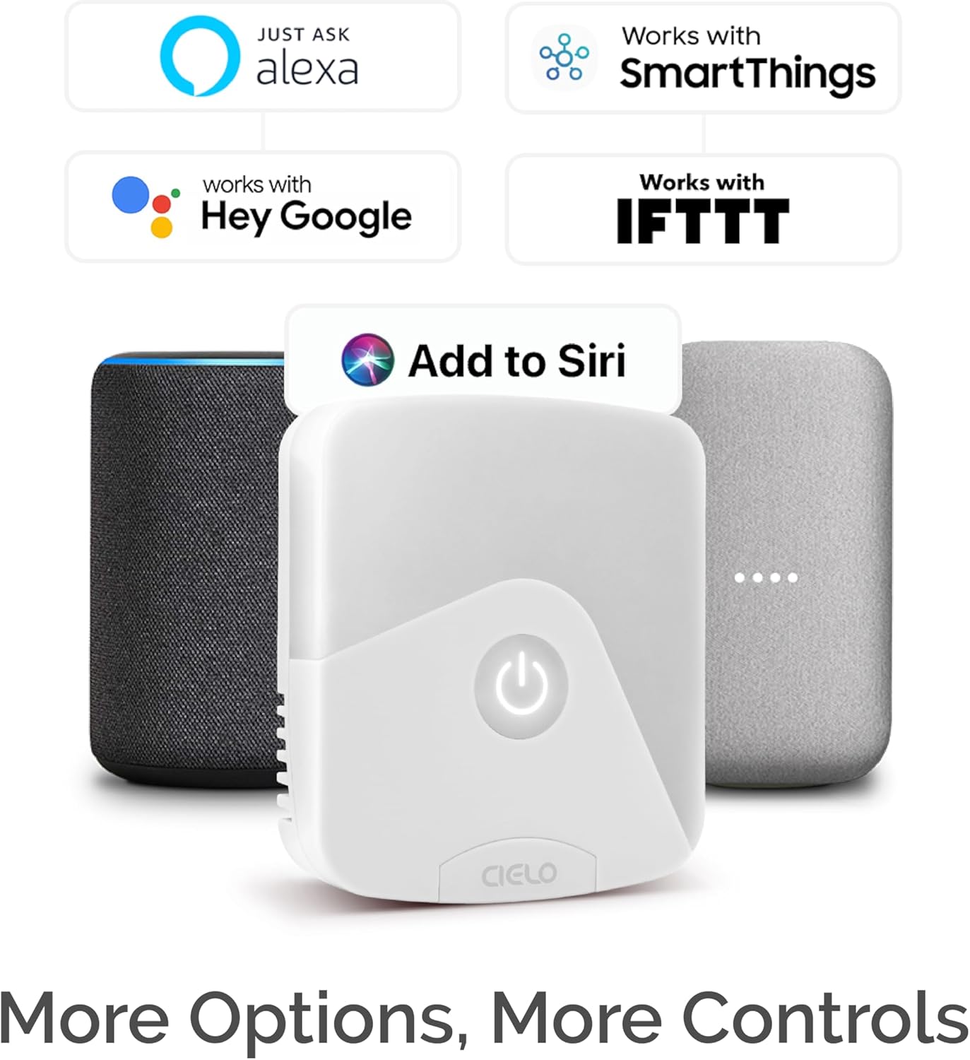 Breez Eco | Smart AC Controller for Mini Split, Window, Portable ACS | WiFi, Alexa, Google, Siri Shortcuts, SmartThings, IFTTT, Free App, NO Subscriptions | Schedules, Geofencing, Comfy (Black)