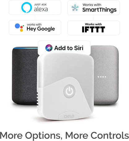 Breez Eco | Smart AC Controller for Mini Split, Window, Portable ACS | WiFi, Alexa, Google, Siri Shortcuts, SmartThings, IFTTT, Free App, NO Subscriptions | Schedules, Geofencing, Comfy (Black)