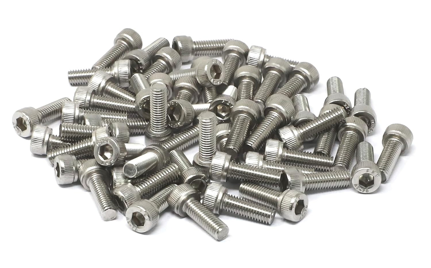 iexcell 25 Pcs M6 x 20mm Thread Pitch 1 mm Stainless Steel 304 Hex Socket Head Cap Screws Bolts Kit