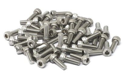 iexcell 25 Pcs M6 x 20mm Thread Pitch 1 mm Stainless Steel 304 Hex Socket Head Cap Screws Bolts Kit