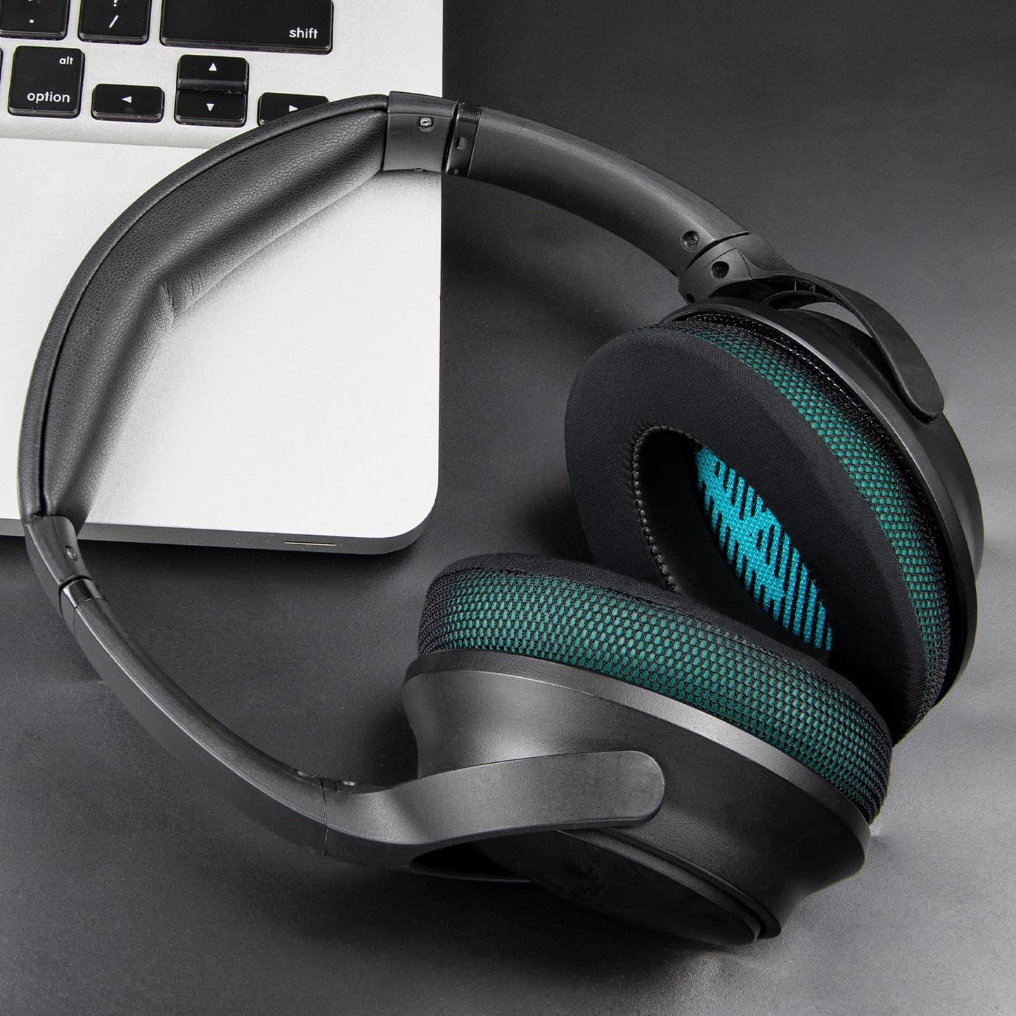 SoloWIT Earpads Cushions for Bose Headphones, Replacement Ear Pads for Bose QuietComfort 15 QC15 QC25 QC2 QC35/Ae2 Ae2i Ae2w/SoundTrue & SoundLink Around-Ear Series - QC25 PL Black&Blue