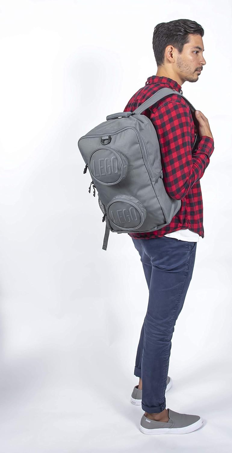 LEGO Lego Brick Backpack-purple Carry-On Luggage, Flame Orange, One Size, Backpack