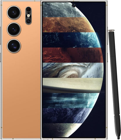 Unlocked Cell Phones Smartphone Unlocked Phones 8+256GB 6.8" HD Screen Dual SIM 108MP+48MP Camera and Built-in Pen (Violet)