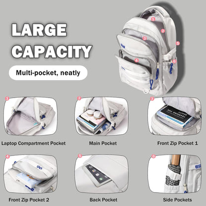 Armbq Kids Backpack for Girls Aesthetic School Backpack for Teen Girls Elementary Middle School Bookbag
