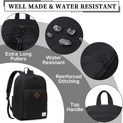 School Backpack for Men Women,Vaschy Lightweight School Bag Bookbag Casual Daypack for High School/College/Teens/Travel/Work
