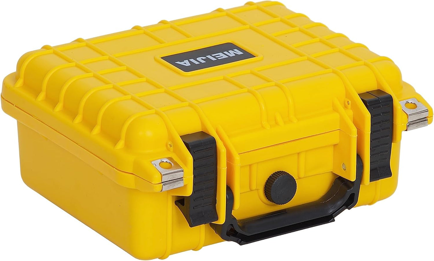MEIJIA Portable All Weather Waterproof Protective Hard Case,Camera Case with Customizable Fit Foam,Fit Use of Drones, Camera, Equipments, 10.62inchx9.68inchx 4.87inch (Orange)